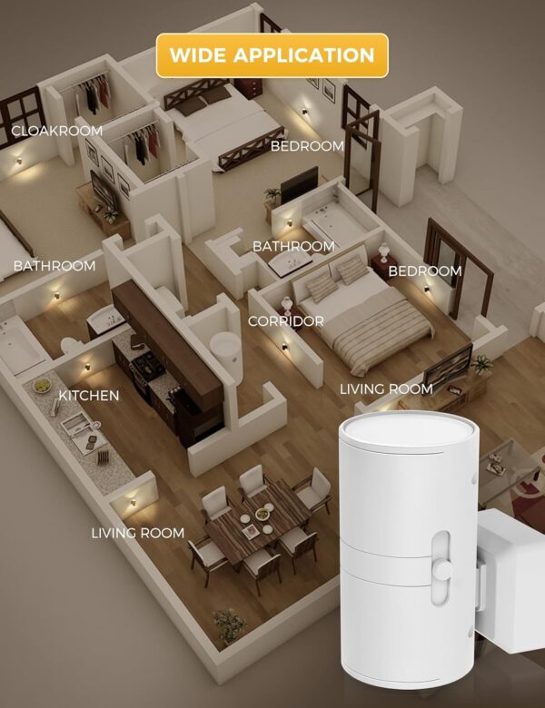 Plug In LED Night Light for Home 3000K Warm White 2 Pack White - Image 7